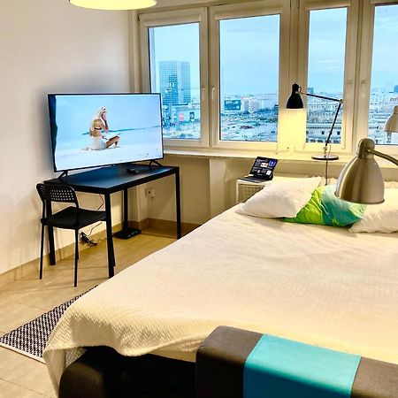 Super Apartament Palace 2X Metro Fast Wifi 500 Mbs Netflix Appletv Smarttv Panorama Miasta Warszawa Exteriör bild