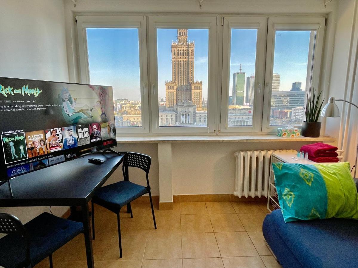 Super Apartament Palace 2X Metro Fast Wifi 500 Mbs Netflix Appletv Smarttv Panorama Miasta Warszawa Exteriör bild